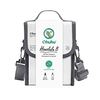 Ohuhu® Honolulu B Brush & Fine Dual Tip 24 Color Basic Marker Set