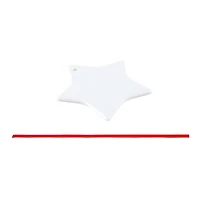 3" Star Ceramic Sublimation Ornaments, 3ct. by Make Market®