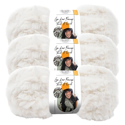 3 Pack Lion Brand® Go For Faux® Thick & Quick® Yarn