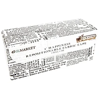 49 And Market Curators Essential 4'' Happiness Fabric Tape Roll, 16ft.