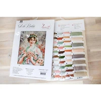 Luca-s The Girl With Roses Counted Cross Stitch Kit
