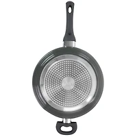 Oster Ridge Valley 3.5qt. Gray Nonstick Aluminum Sauté Pan with Lid