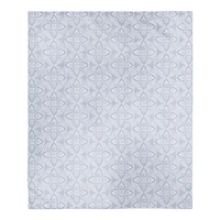 Blue Medallions Pattern Sherpa Fleece Blanket