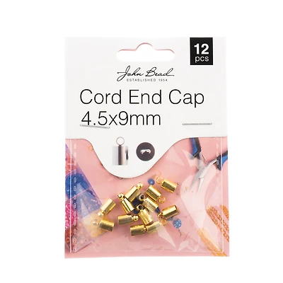 John Bead Must Have Findings 9mm Cord End Caps