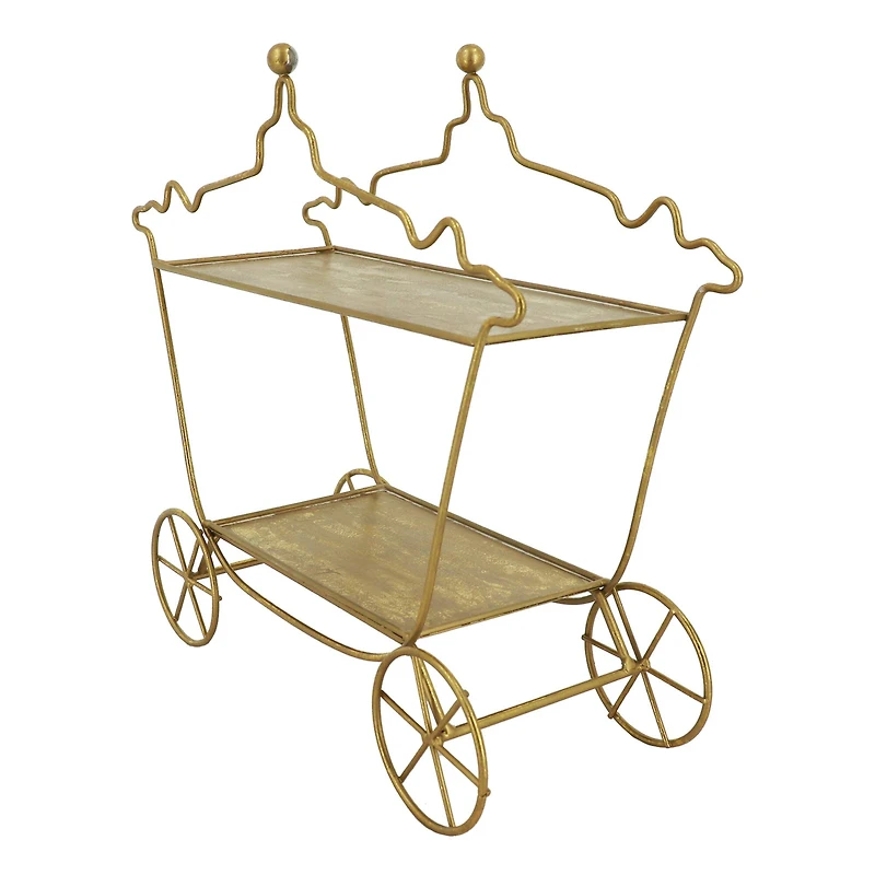 14.5" Gold Fairytale Carriage Wire Tabletop Décor by Ashland®