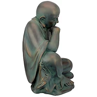 Design Toscano 22" Kaiyuan Temple Pondering Buddha Statue
