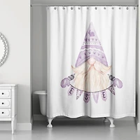 Easter Gnome Banner Shower Curtain 71" x 74" Shower Curtain