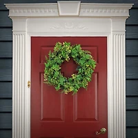 24" Ivy & Fern Spring Wreath