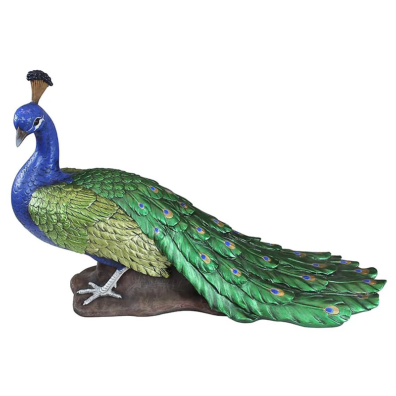 Design Toscano 21" The Regal Peacock Garden Sculpture