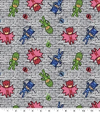 Eone PJ Masks Characters Cotton Fabric