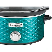 Brentwood 4.5qt. Scallop-Pattern Slow Cooker