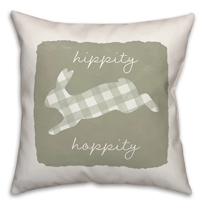 Hippity Hoppity Pillow 2 18" x 18" Throw Pillow
