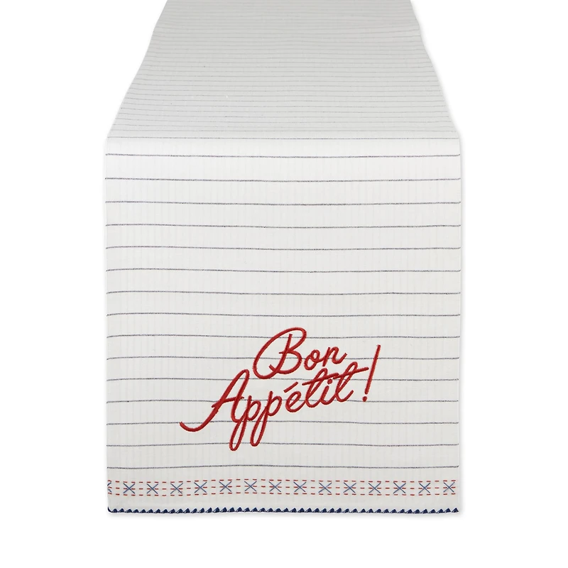 Bon Appetit Embellished Table Runner 14" x 72"