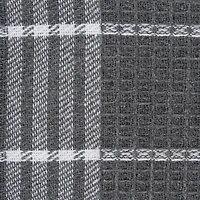 DII® J&M Gray Waffle Weave Dishtowel & Dishcloth Set