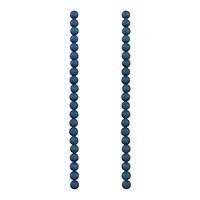 Blue Plated Druzy Agate Round Beads by Bead Landing