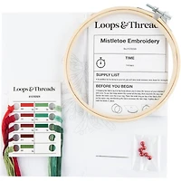 6" Mistletoe Embroidery Kit by Loops & Threads®