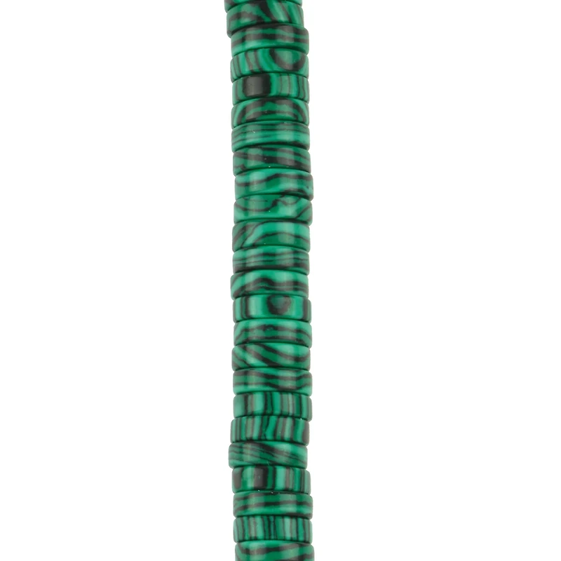 Green Reconstituted Stone Heishi Beads by Bead Landing