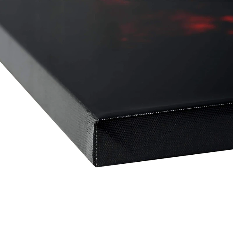 American Art Décor™ 30" NASA Black Hole Glossy Lacquer Canvas Wall Art Print