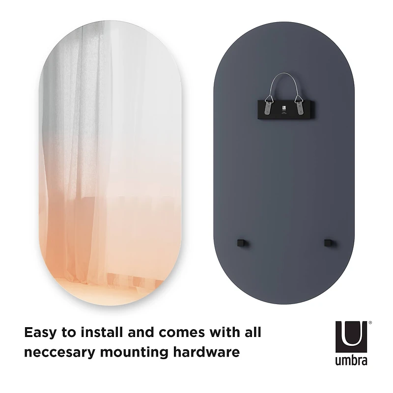 Umbra 36" Copper Misto Oval Mirror