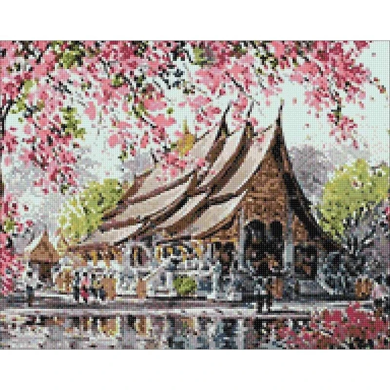 Wizardi Pagoda Diamond Painting Kit