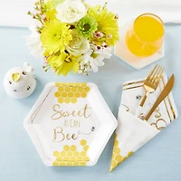 Kate Aspen® 7" Sweet As Can Bee Paper Plates, 32ct.