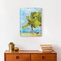 Take Time To Coast 12" x 16" Canvas Wall Art