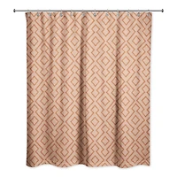 Terracotta Diamond 71" x 74" Shower Curtain