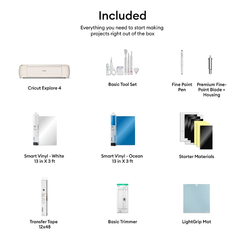 Cricut Explore® 4 + Starter Bundle