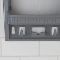 Bath Bliss Gray Multi Hanging Option Shower Caddy