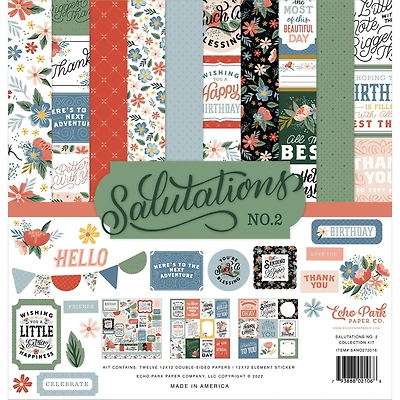 Echo Park™ Paper Co. Salutations No. 2 Collection Kit, 12" x 12"