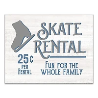 Skate Rental 14x11 Canvas Wall Art