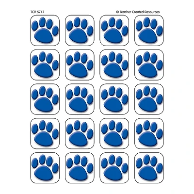 Teacher Created Resources Blue Paw Prints Stickers, 12 Packs of 120