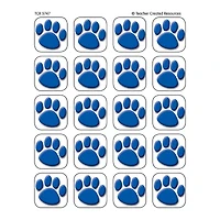 Teacher Created Resources Blue Paw Prints Stickers, 12 Packs of 120