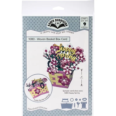 Karen Burniston Dies-Woven Basket Box Card