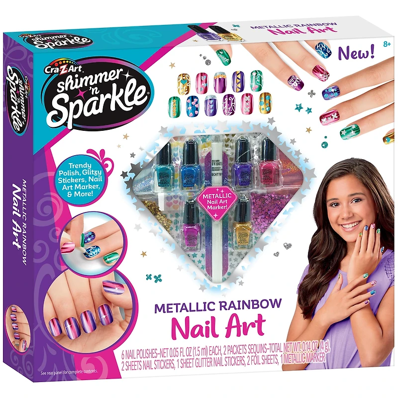Cra-Z-Art® Shimmer 'n Sparkle Metallic Rainbow Nail Art