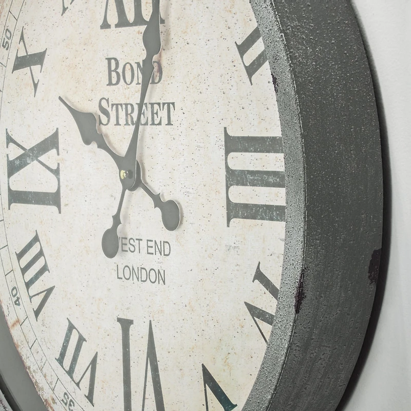 Bond Street West End Antique Pocket Watch Wall Clock 28"