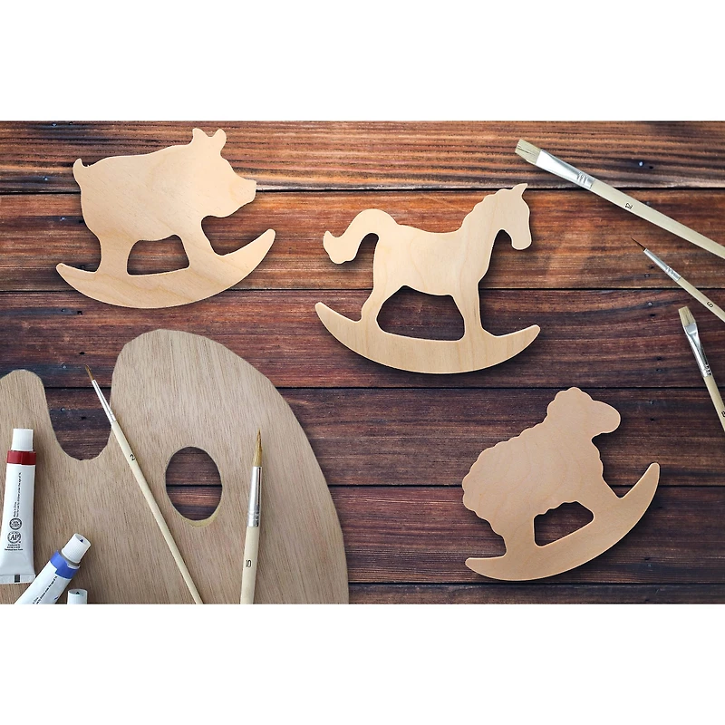 Leisure Arts® 6" Rocking Horse Wood Shape