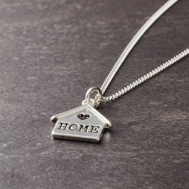 Charmalong™ Antique Silver Plated Home Charm by Bead Landing™