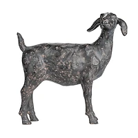Hello Honey® 9.25" Black Standing Goat Accent Décor with Cast Iron Finish
