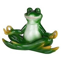 Design Toscano 12" Strike a Pose Zen Yoga Frog Statue