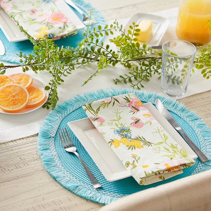 DII® Round Fringed Placemats