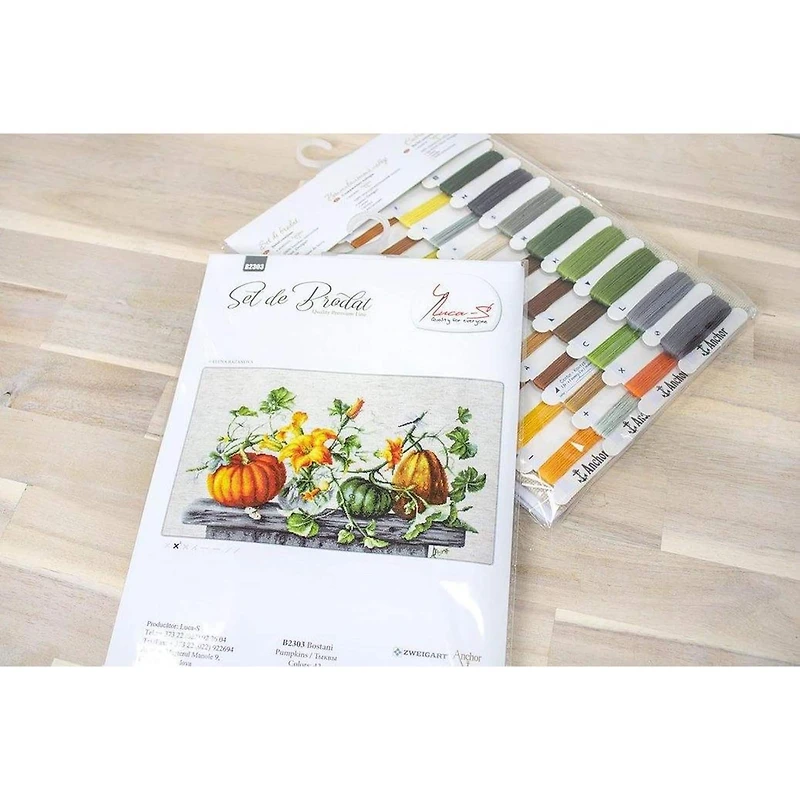 Luca-s Pumpkin Counted Cross Stitch Kit
