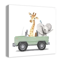 Cruisin Animals 20" x 20" Canvas Wall Art