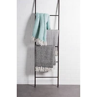 DII® Black Woven Throw