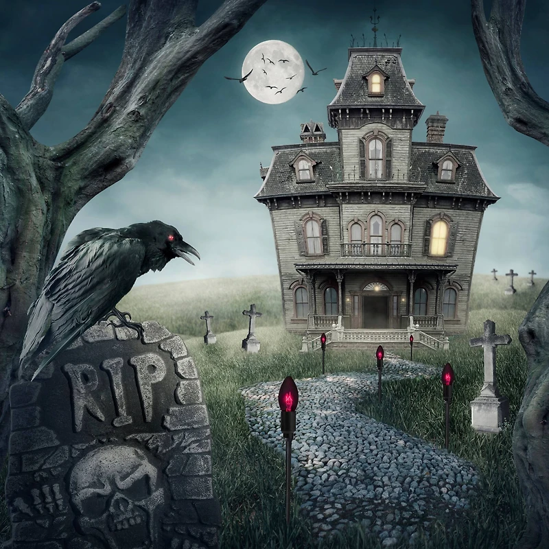 10ct. Purple C9 Bulb Halloween Pathway Markers