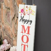 Glitzhome® 3.5ft. Double Sided Wooden Porch Sign Mother's Day & Father's Day