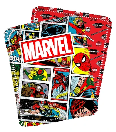 Marvel® 72" Comic Strip No Sew Fleece Throw Kit