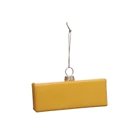 4" Yellow Butter Stick Glass Ornament by Ashland®