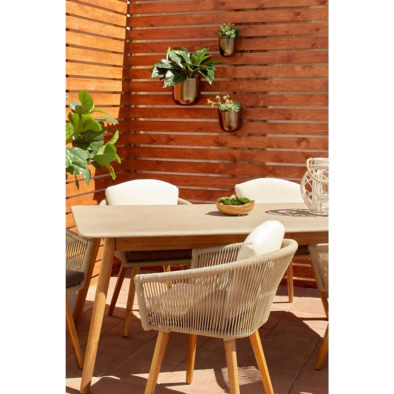 Silver Metal Contemporary Planter Set