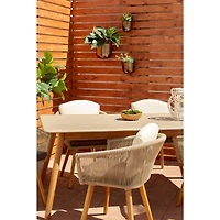 Silver Metal Contemporary Planter Set